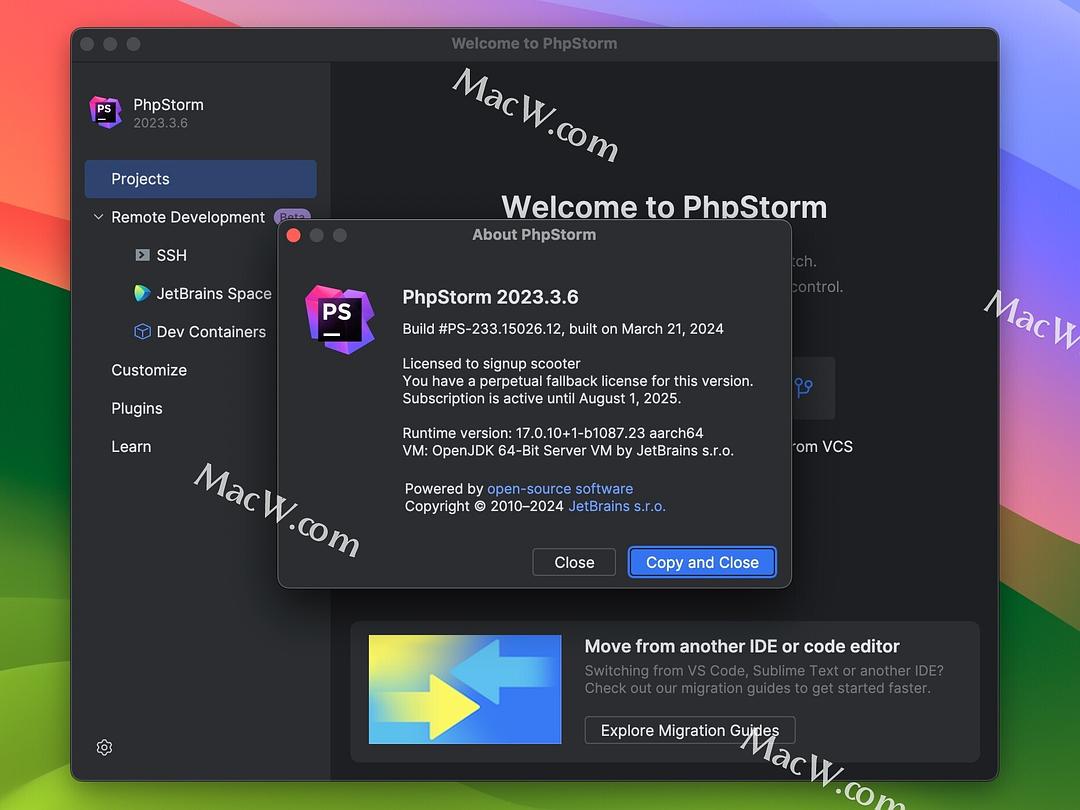 PhpStorm激活2023.3.6(强大PHP集成开发环境 JetBrains PhpStorm 2023 for Mac v2023.3.6中文激活版)