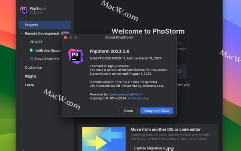 PhpStorm激活2023.3.4(JetBrains PhpStorm 2023 for Mac(PHP集成开发))