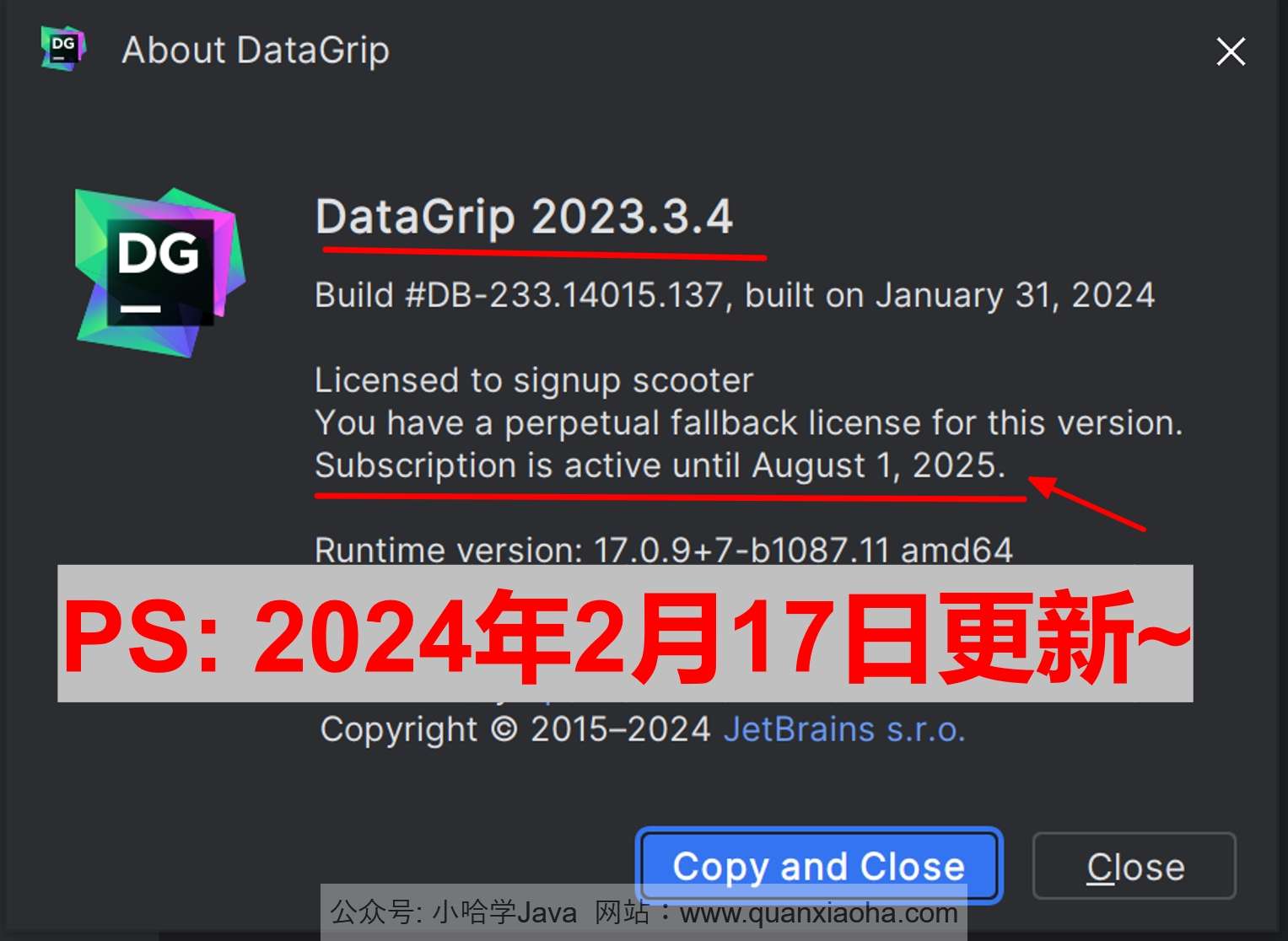 Datagrip 2023.3.4 激活激活成功教程教程