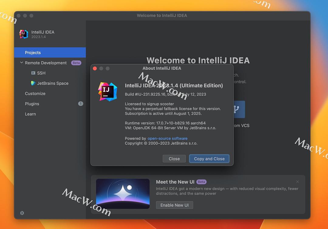 Idea激活2023.1.4(「无需账号登录」IntelliJ IDEA 2023.1.4中文版 附 IntelliJ IDEA 激活码 完美兼容M1)