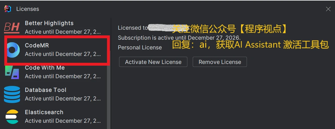 Idea激活2023.3.4(IntelliJ IDEA 2023.3 的 AI Assistant 终于被激活了，但我是这样干的!)