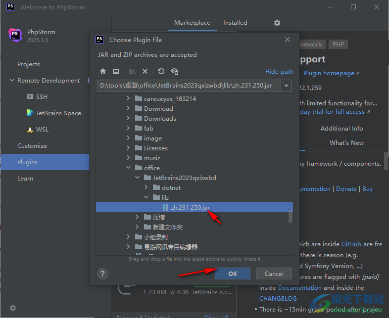 PhpStorm2023汉化补丁