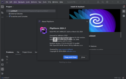 PhpStorm激活2023.1.6(JetBrains PhpStorm 2024.1.4中文激活版)