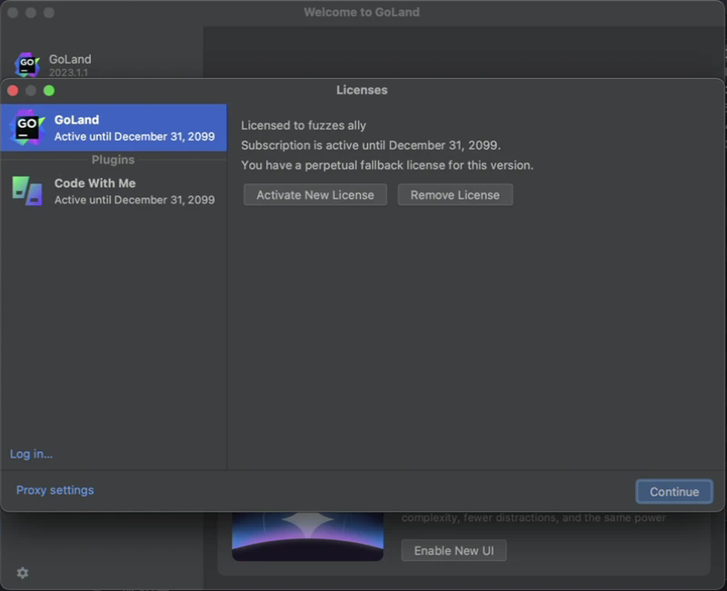 Goland激活2024.1.2(golang利器！全网唯一，goland激活码2024最新！mac goland2023.3.4 快速激活到2099年！)