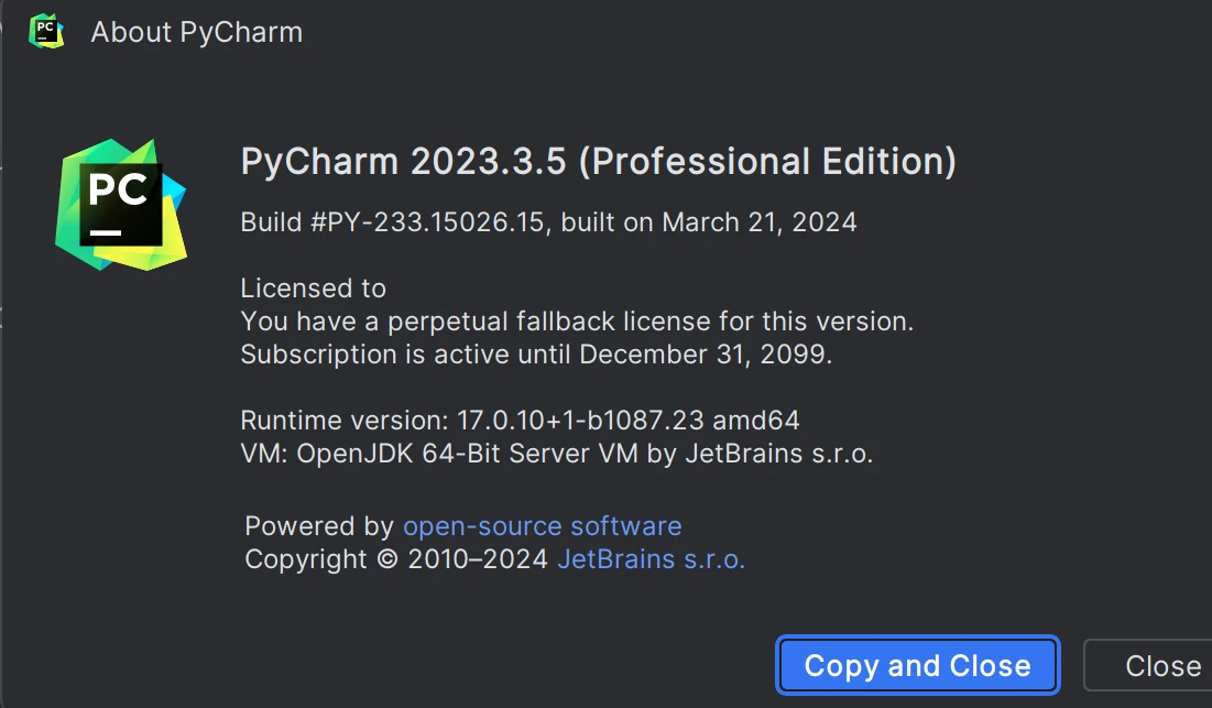 PyCharm激活2023.2.5(PyCharm 2023.3.5最新版免费激活激活成功教程安装教程（附激活工具+激活码）-持续更新)