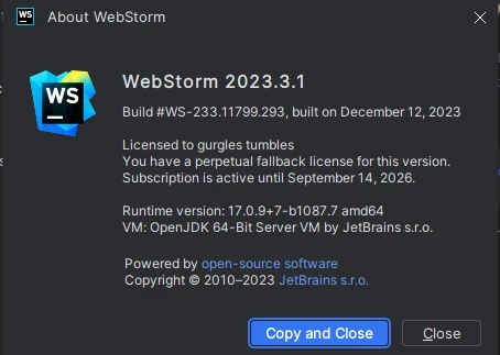 WebStorm激活2023.3.1(【2023最新版本】WebStorm 2023.3.1激活激活成功教程安装教程（附激活工具+激活码）)