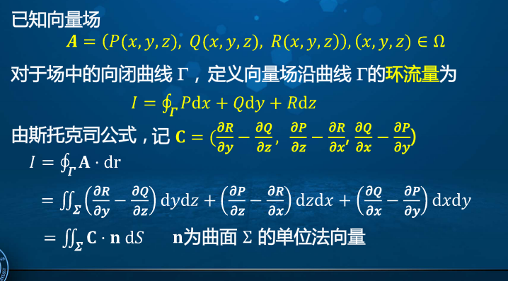 高等数学学习笔记——第九十讲——斯托克斯公式