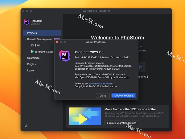 PhpStorm激活2023.2.3(PhpStorm 2023 for Macv2023.2.3 附激活码+安装教程)