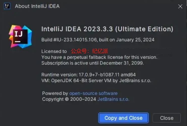 Idea激活2024.1.4(IntelliJ IDEA 2023.3.3最新版免费激活激活成功教程安装教程（附激活工具+激活码）-持续更新)