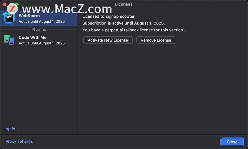 WebStorm激活2023.3.6(WebStorm中文 Mac版安装包 v2023.3.1+ WebStorm永久激活码「兼容macos14」)