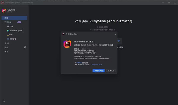 RubyMine激活2023.3.2(JetBrains RubyMine 2023 for mac)