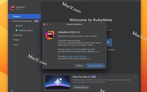 RubyMine激活2023.3.6(强大的Rails／Ruby开发工具RubyMine 2023中文安装包+激活秘钥)