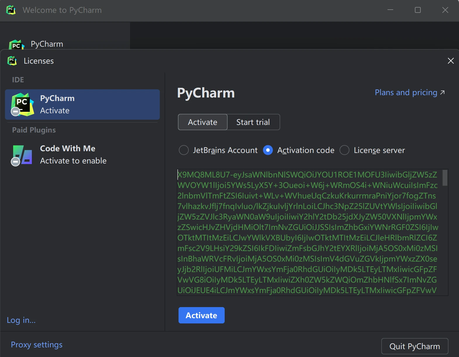 PyCharm激活2023.1.6(2024最新PyCharm专业版激活激活成功教程教程，永久使用，亲测靠谱（含最新PyCharm激活码）)