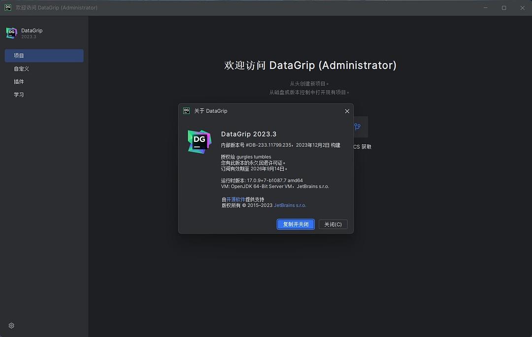Datagrip激活2023.3.4(datagrip2023永久激活激活成功教程 datagrip 2023 新功能介绍及下载安装)