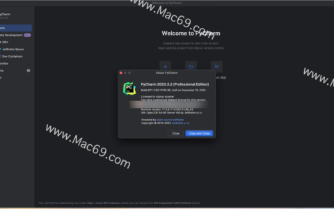 PyCharm激活2023.1.1(PyCharm pro for Mac(编程开发软件) v2023.3.2中文激活版)