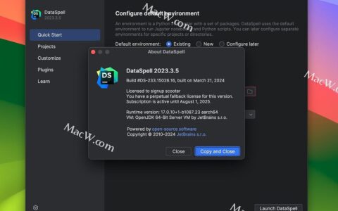 DataSpell激活2024.1.3(专业数据科学家的IDE DataSpell for Mac v2023.3.5 中文激活版 支持m)