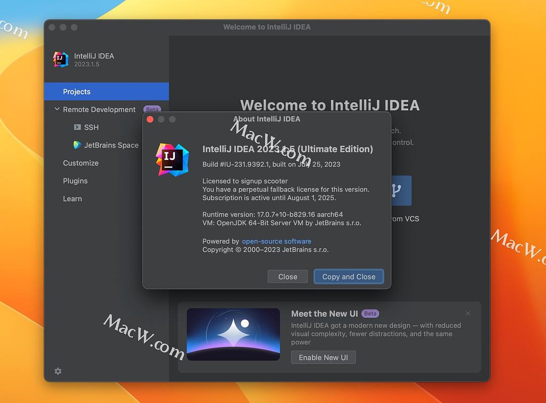 Idea激活2023.1.5(「支持M1」IntelliJ IDEA 2023.1.5汉化激活成功教程版免登陆账号 附 IntelliJ IDEA注册码)