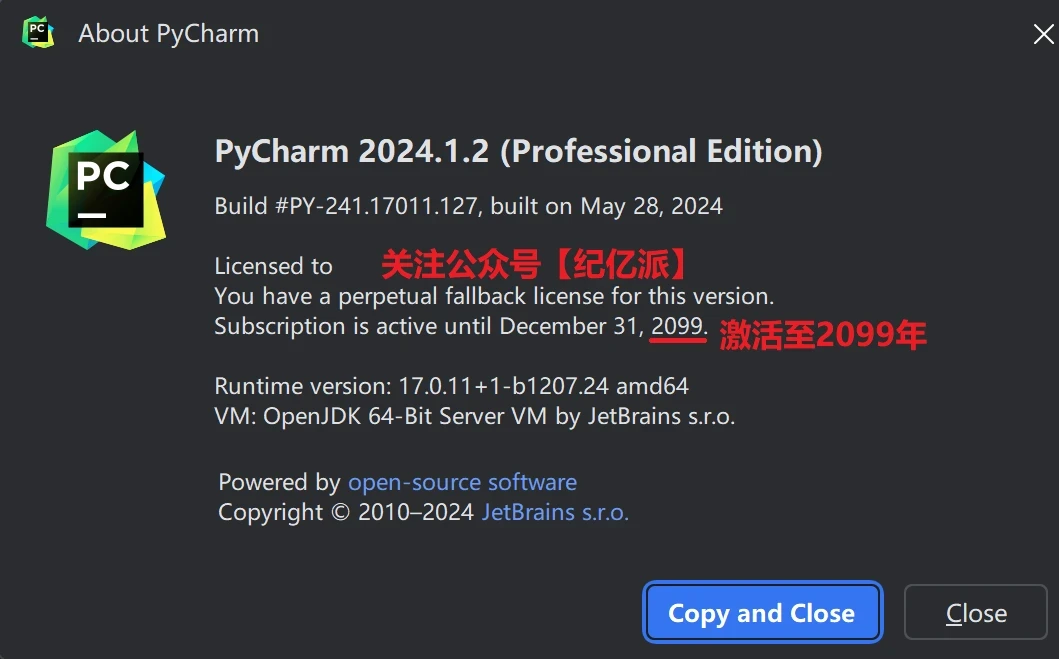 PyCharm2024.1.2激活码(【Pycharm2024.1.2安装使用教程】2分钟教会你傻瓜式永久激活成功教程使用（附激活码+工具）)