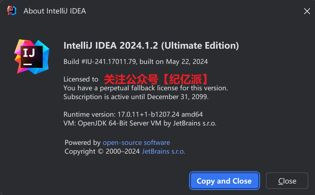 Idea2024.1.4激活码(IntelliJ IDEA 2024.1.2最新版免费激活成功教程激活码及激活工具安装教程，永久有效，亲测靠谱)
