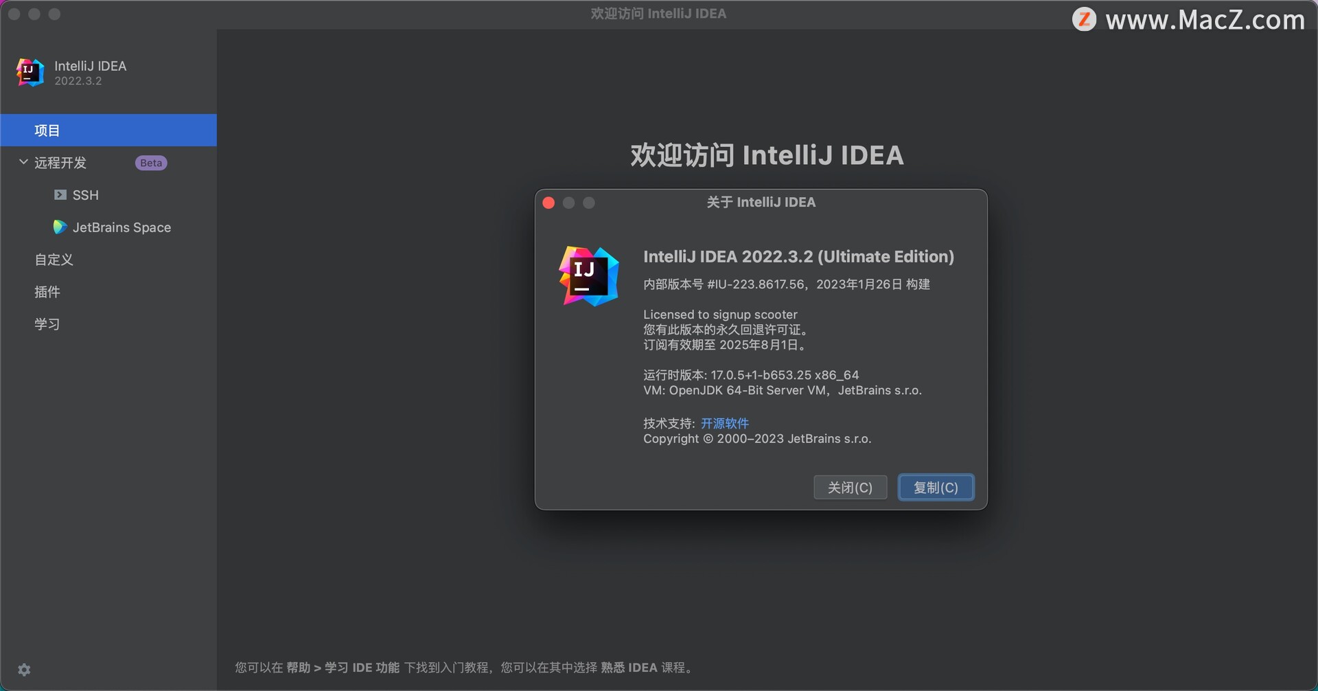 Idea激活2022.3.2(IntelliJ IDEA 2022.3.2汉化版)