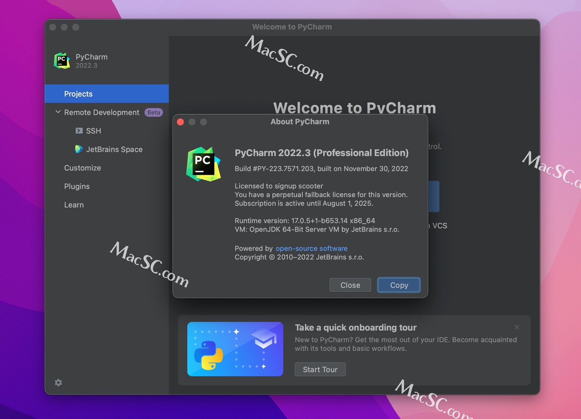 PyCharm激活2022.3(pycharm pro 2022 for mac(Python编辑开发)v2022.3中文激活版支持M1)