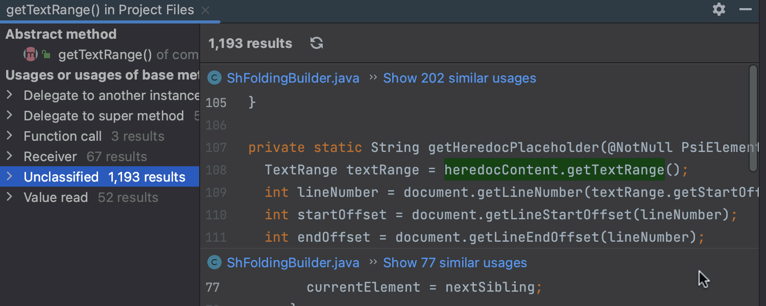 https://www.jetbrains.com/idea/whatsnew/2022-3/img/Similar_find_usages.png