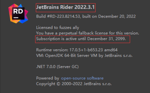 Rider激活2022.3(追新！rider激活码2022最新版本 2022.2.1 简体中文一键激活到2099年纯干货！)