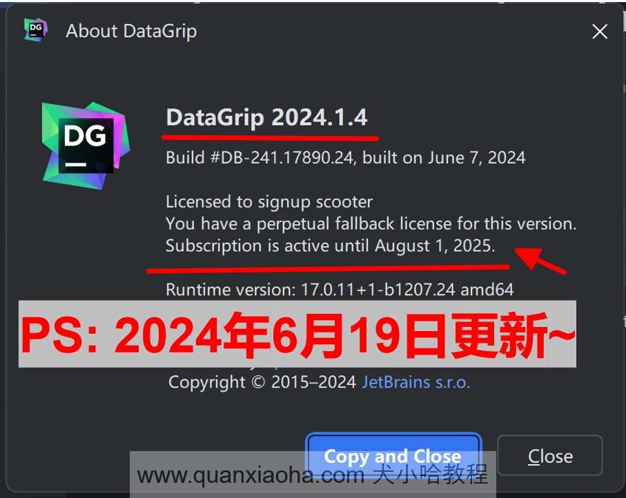Datagrip 2024.1.4 激活激活成功教程教程
