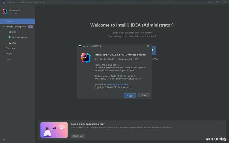 Idea激活2022.3.3(Java开发工具：IntelliJ IDEA 2022.3.3 (Win&Mac) 激活版)