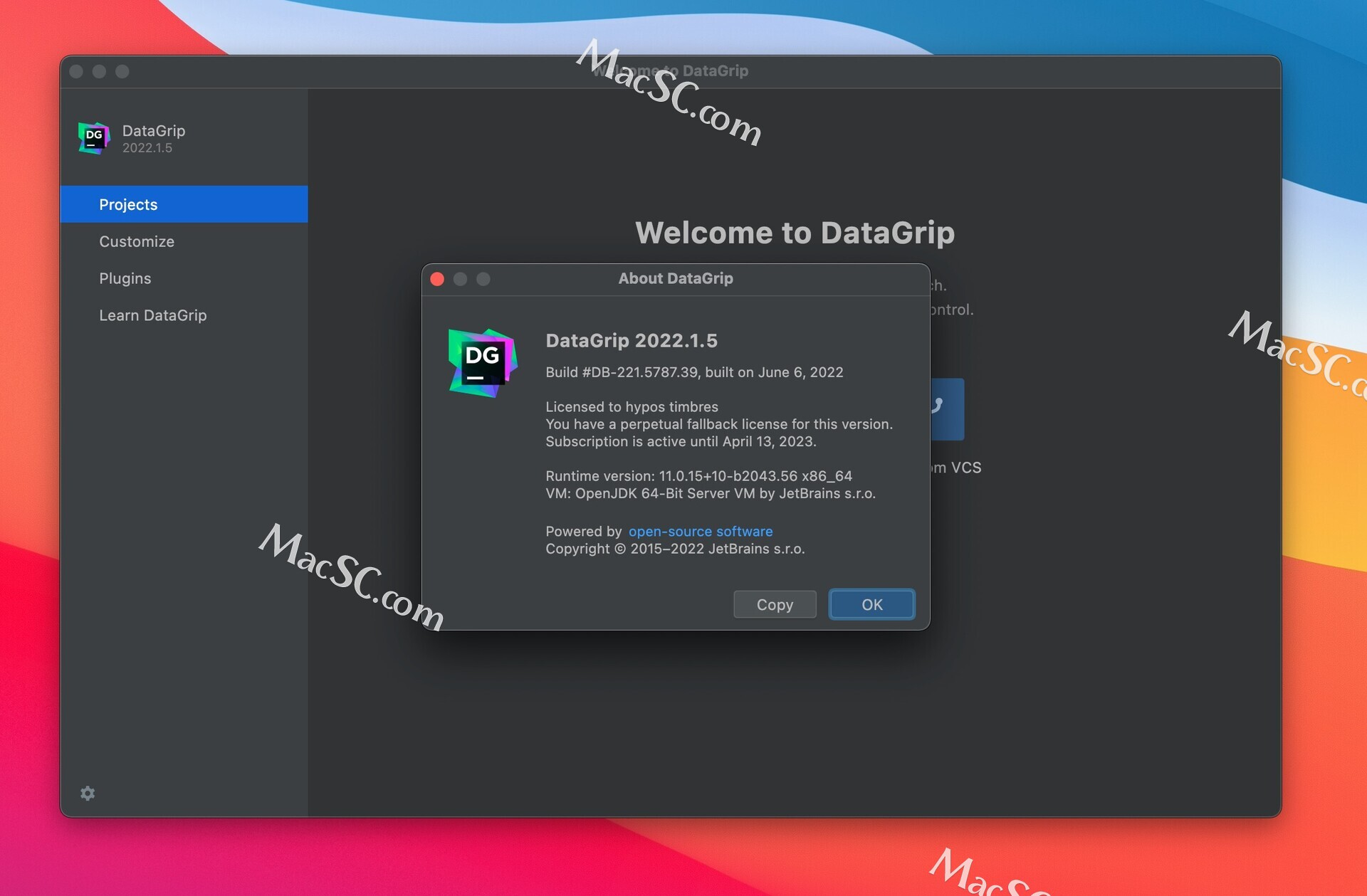 Datagrip激活2022.1.5(JetBrains DataGrip 2022多引擎数据库管理工具(mac／win)2022.1.5中文激活版)