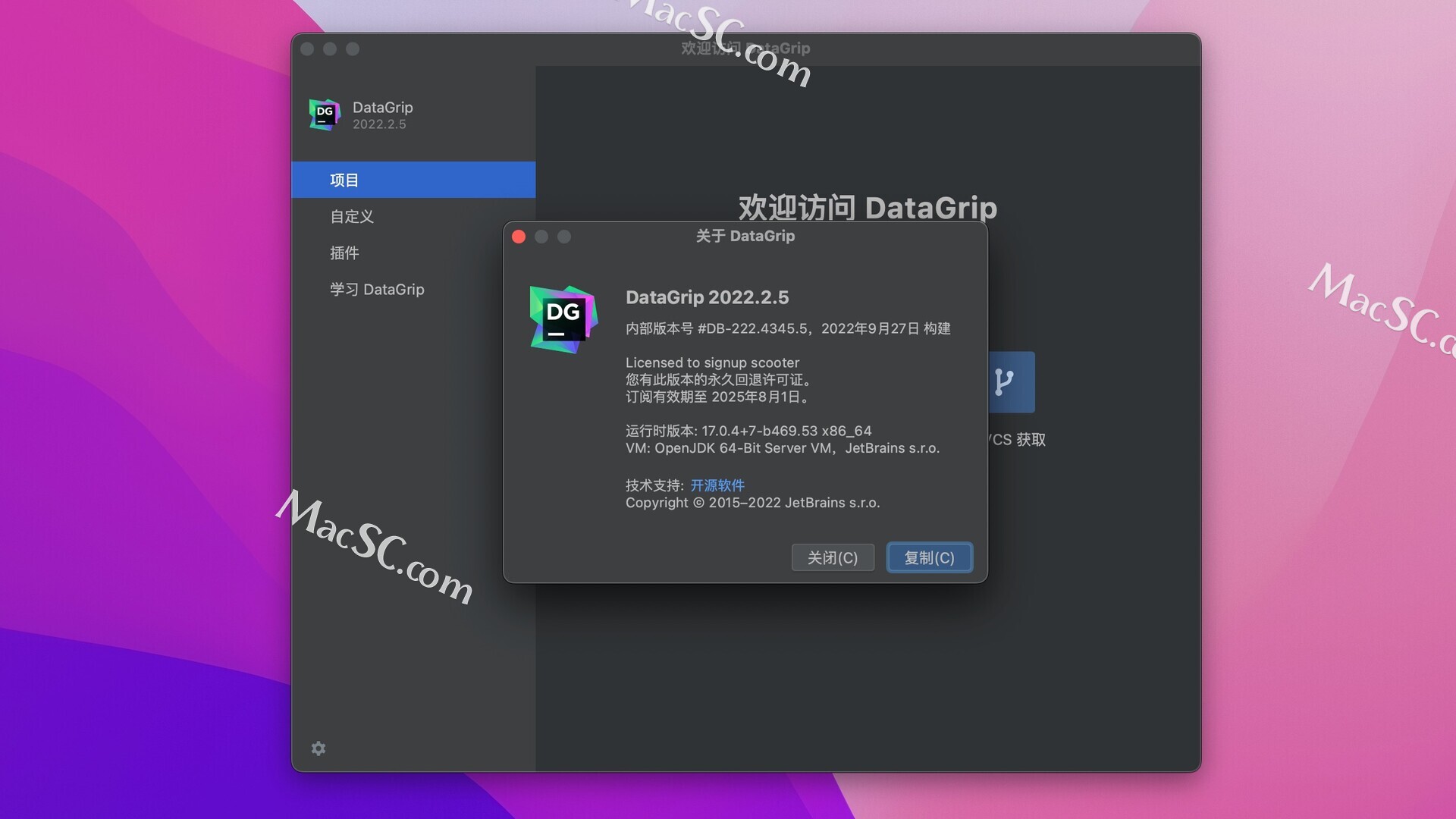 Datagrip激活2022.2.5(JetBrains DataGrip 2022 Mac(多引擎数据库管理工具) v2022.2.5中文激活版)