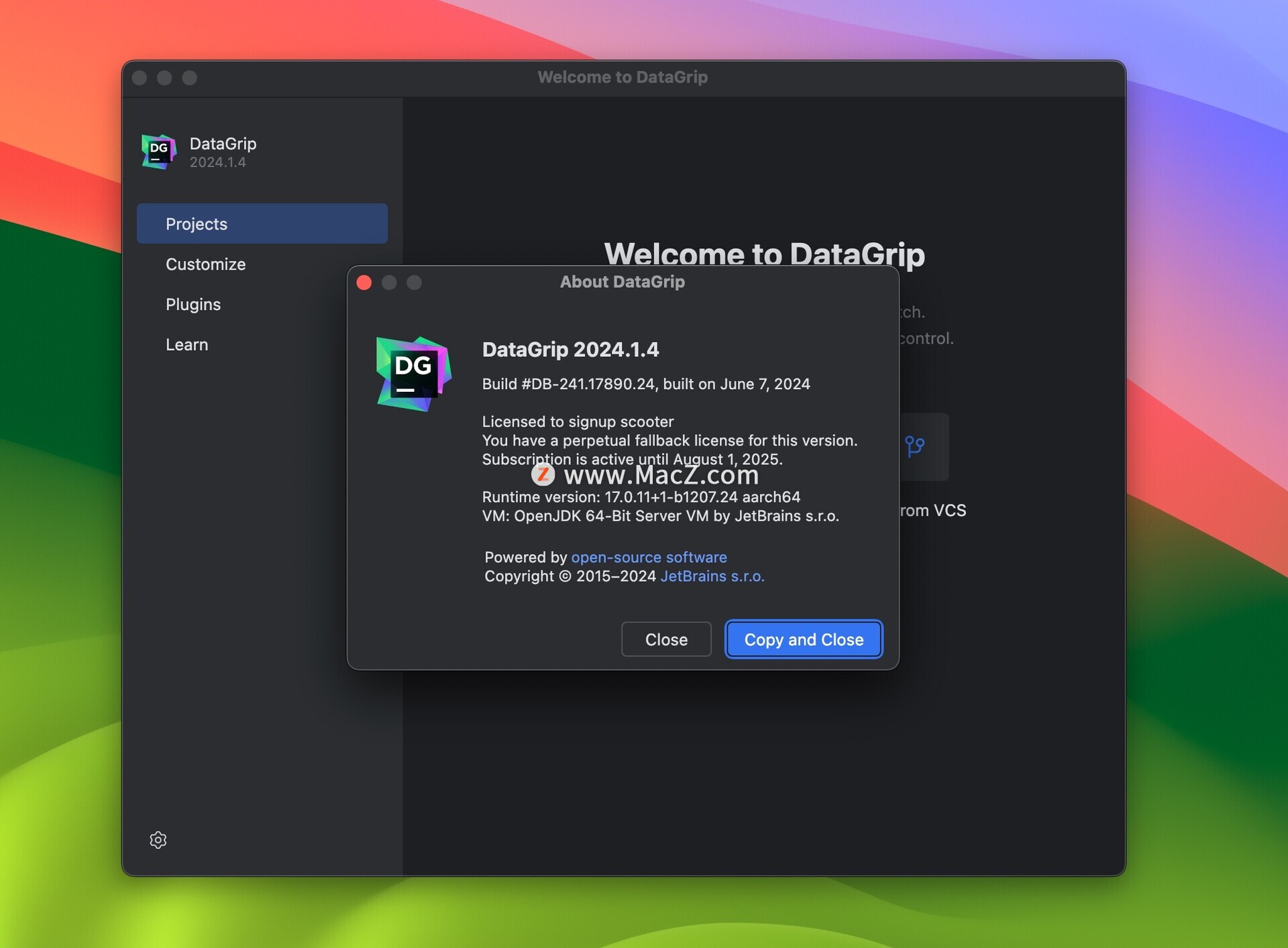 Datagrip2024.1.4激活码(JetBrains DataGrip 2024 for mac(数据库管理工具) v2024.1.4中文激活版)