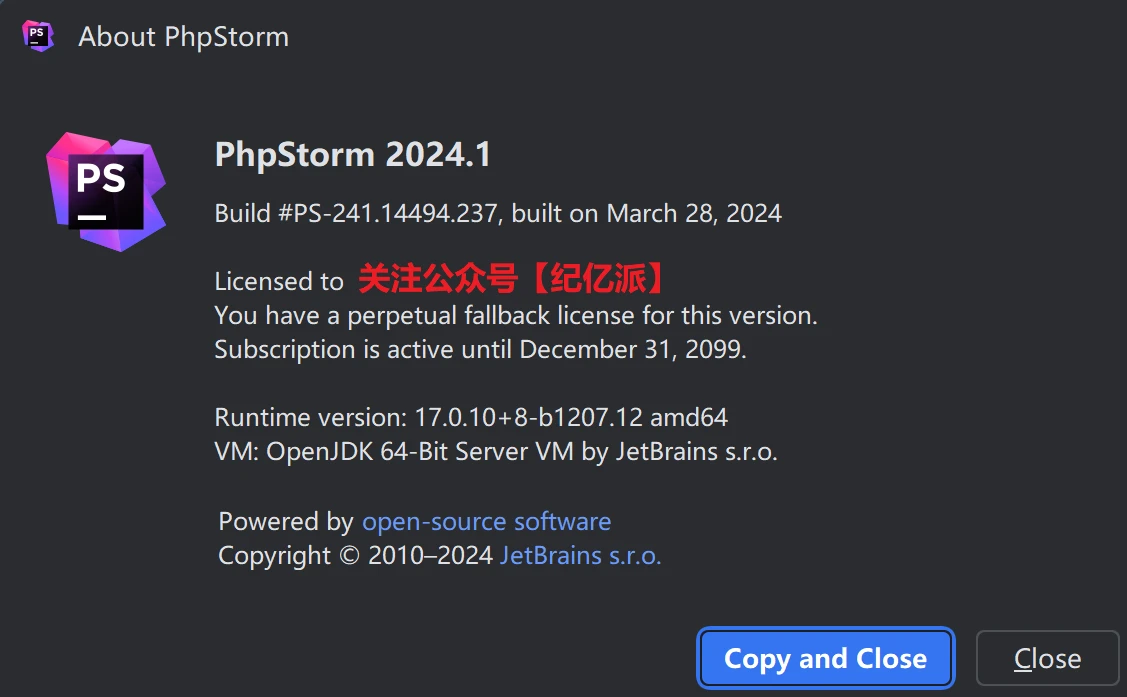 Idea2024.1.4激活码(PhpStorm 2024.1最新版免费激活激活成功教程安装教程（附激活工具+激活码）-永久持续更新)
