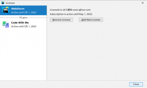 WebStorm激活2022.1.1(WebStorm汉化激活成功教程版 V2022.1.0 永久免费版，亲测可用)