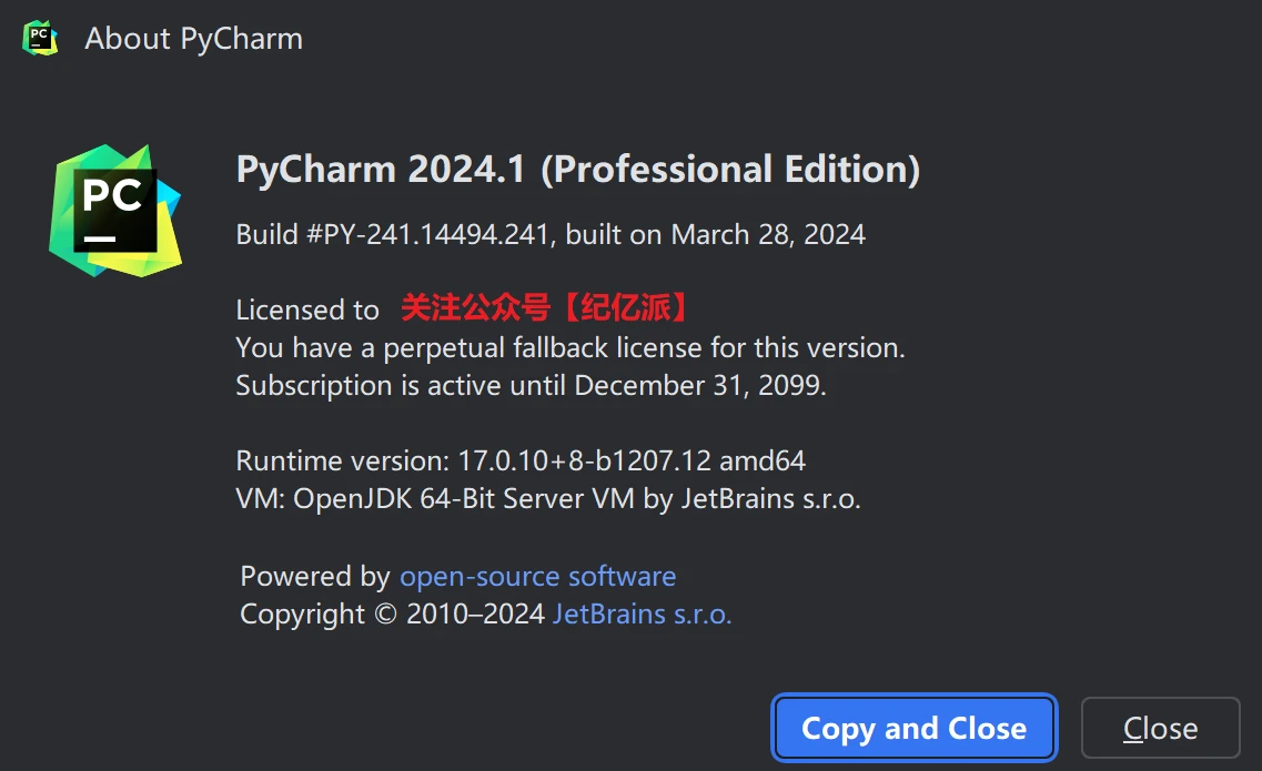 Goland2024.1.4激活码(Pycharm2024.1最新版免费激活激活成功教程安装教程（附激活工具+激活码）-永久有效，持续更新)