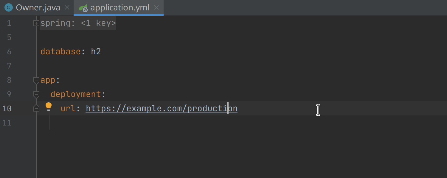 JSON、YAML 和 .properties 字符串值中的可 URL