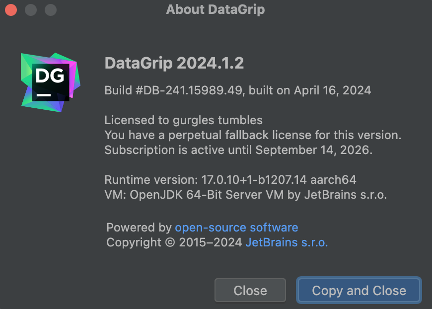 DataSpell2024.1.3激活码(DataGrip 2024.1 最新激活码 图文激活成功教程教程 免费工具永久激活成功教程 长期更新)