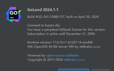 WebStorm2024.1.5激活码(golang利器！全网唯一，goland激活码2024最新！mac goland2024.1.1 快速激活到2099年！)