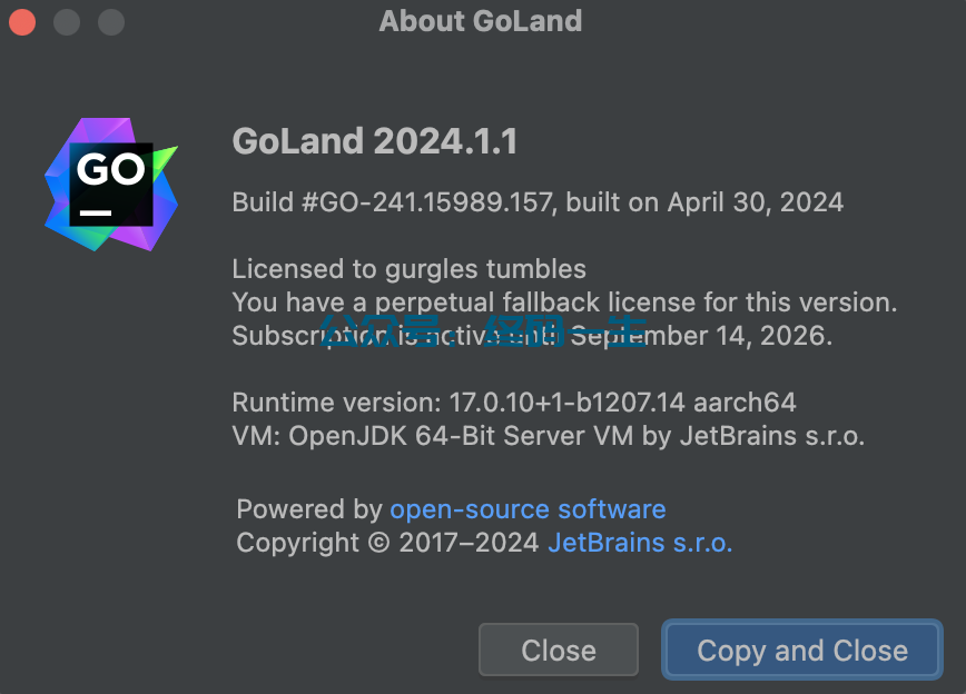 Goland2024.2激活码(Goland 2024.1.1 永久激活 最新激活码 激活成功教程工具激活教程 稳定可用（亲测可用）)