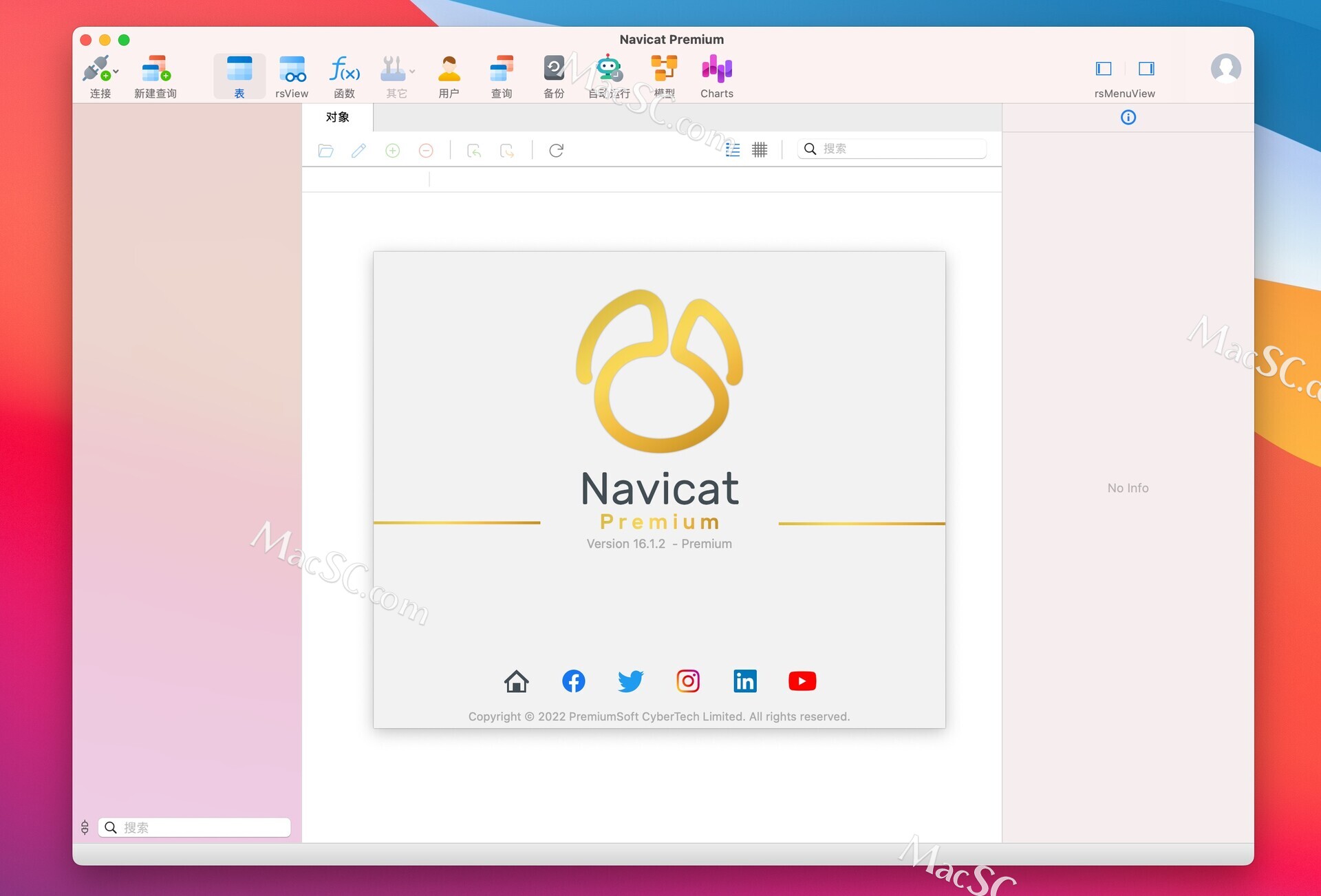 Navicat Premium 16.3.9激活(Navicat Premium 16 for Mac(数据库管理软件)v16.1.2中文激活版)