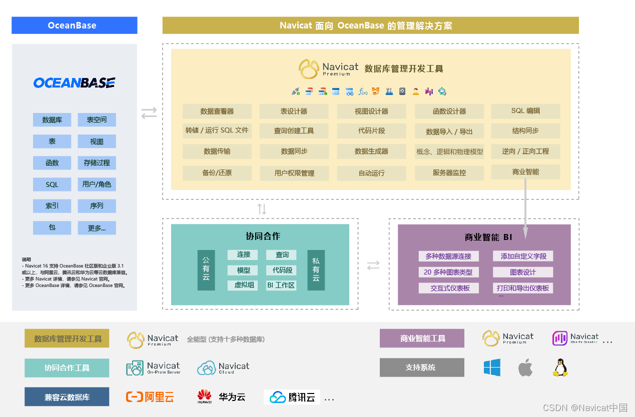 Navicat Premium 16.2.7激活(Navicat X OceanBase 数据库 ｜ 功能演示)