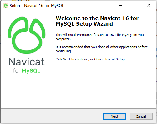 Navicat for MySQL安装