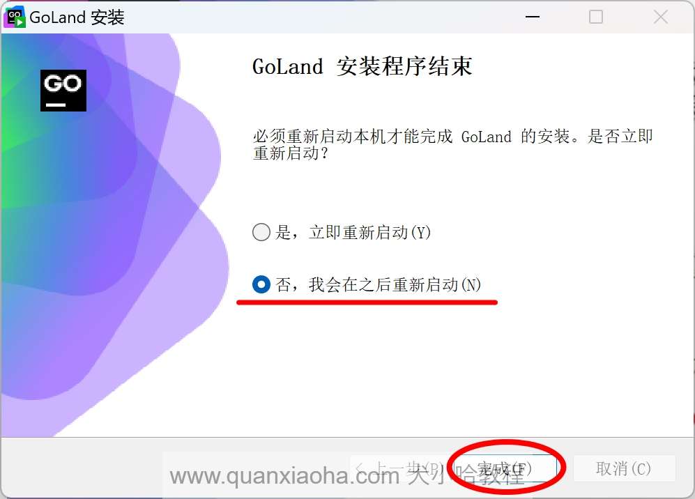 GoLand 2024.2 安装结束