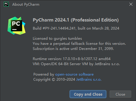 PyCharm2024.1.5激活码(pycharm 2024最新激活码，2024.1轻松激活2099！)