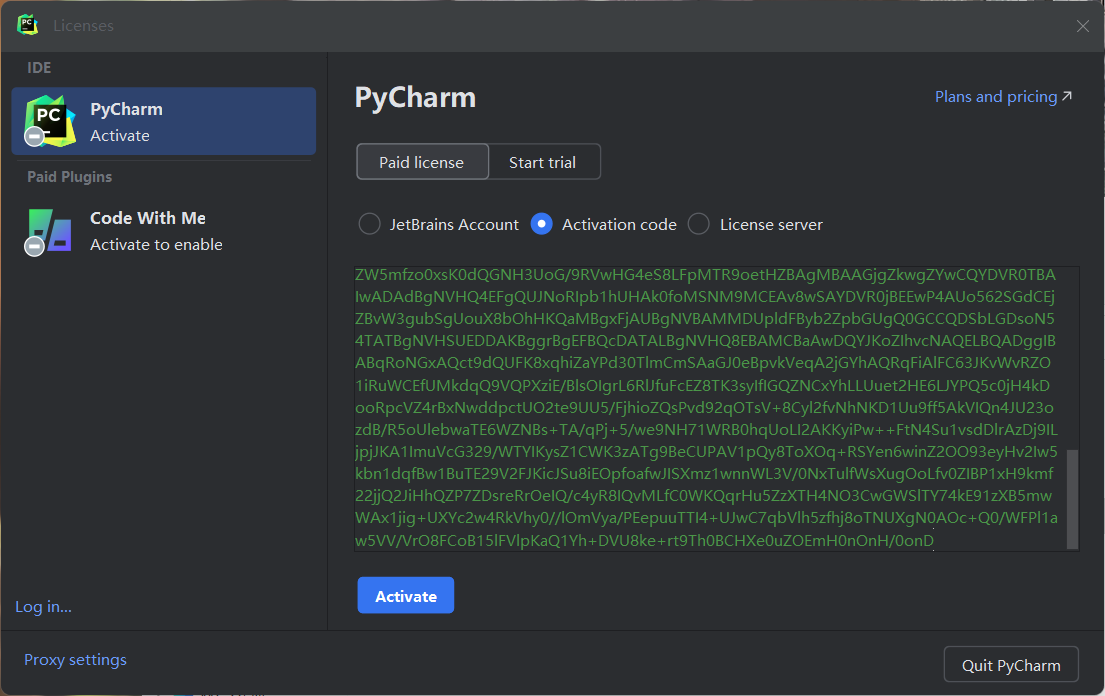 PyCharm2024.1.5激活码(Pycharm 2024(Python集成开发环境IDE) v2024.1.4中文永久使用)