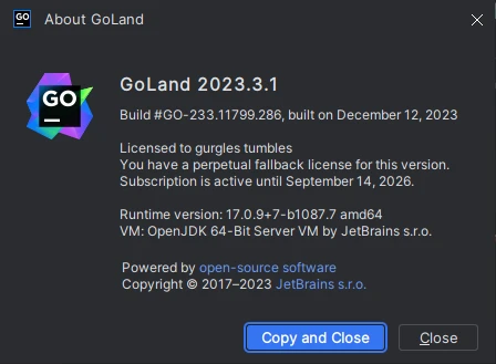 Goland2024.1.5激活码(【2023最新版本】GoLand 2023.3.1激活激活成功教程安装教程（附激活工具+激活码）)