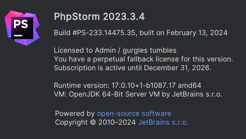 PhpStorm2024.1.5激活码(PhpStorm 2023.3.4最新版免费激活激活成功教程安装教程（附激活工具+激活码）-持续更新)