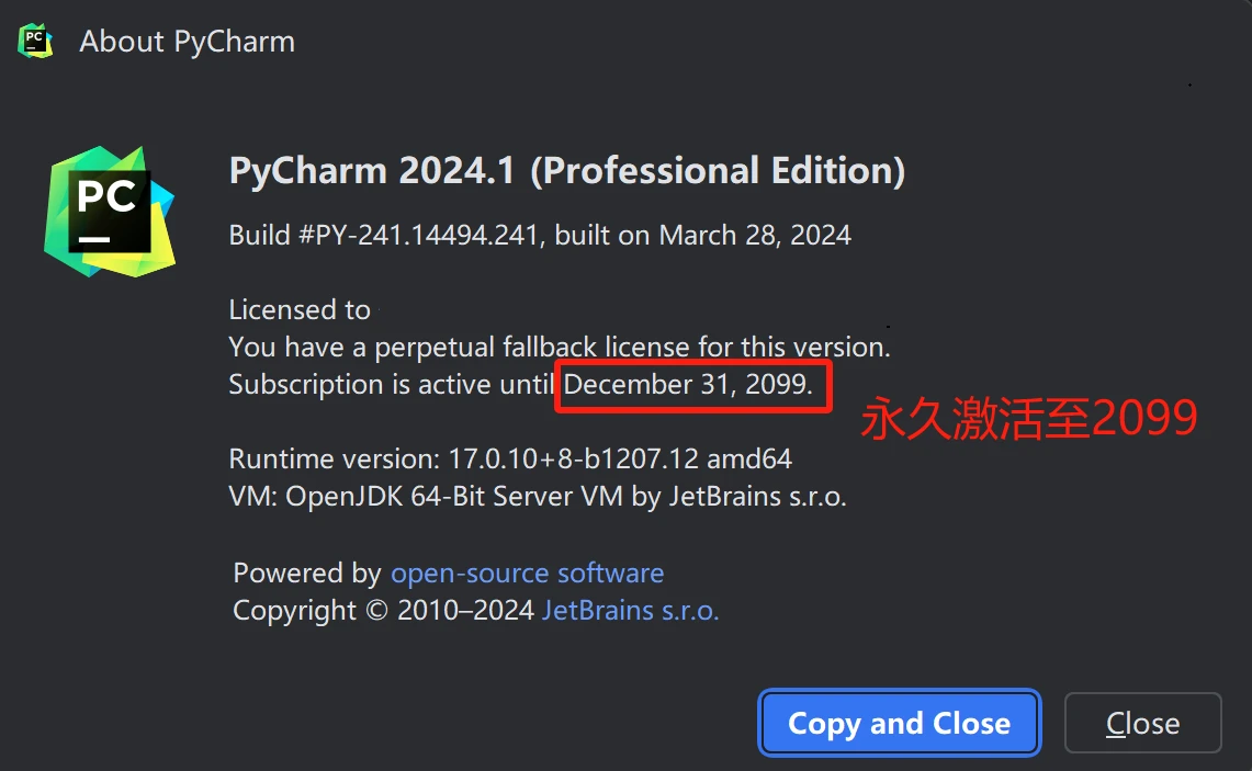 RubyMine2024.1.5激活码(PyCharm 2024永久激活码，激活至2099（附激活码+激活工具）)