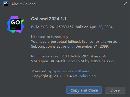 Goland2024.2激活码(golang利器！全网唯一，goland激活码2024最新！mac goland2024.1.1 快速激活到2099年！)