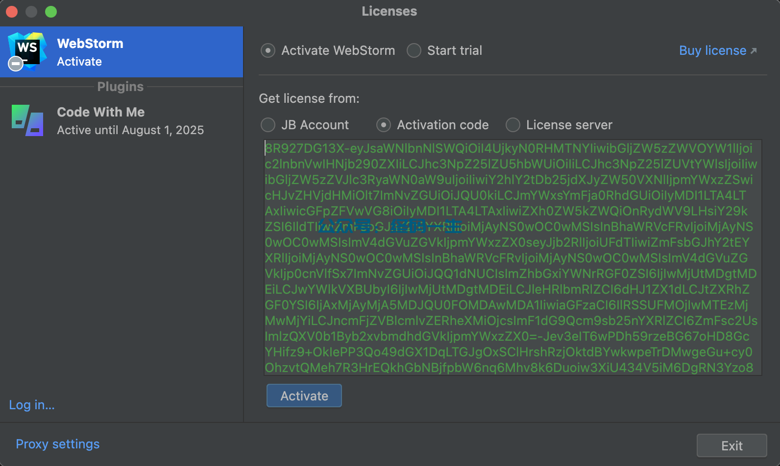 PhpStorm2024.1.5激活码(WebStorm 2023.1 激活成功教程教程 永久激活码 图文教程 激活成功教程工具)